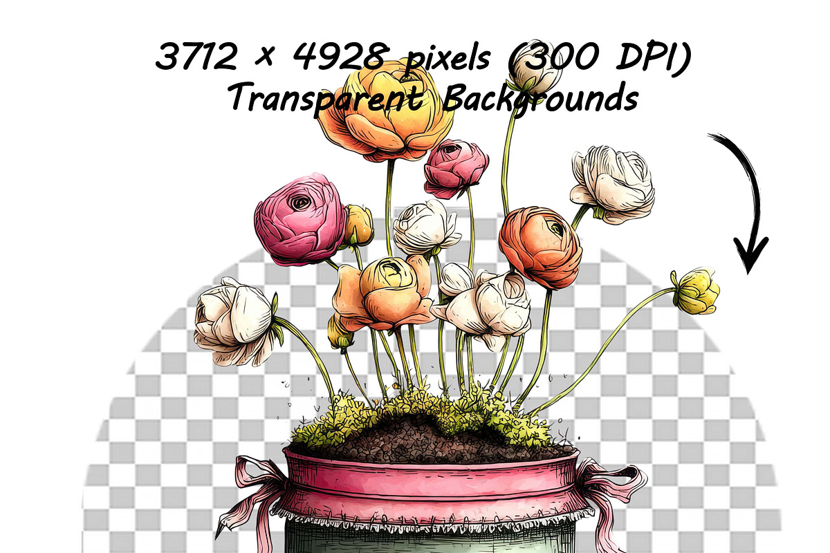 Whimsical Spring Flowers ClipartS, a Graphic by one-touch (Photo 9 of 18)