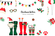 Christmas family welly boots print, an Object Illustration by Art and Funny (Thumbnail 4 of 4)