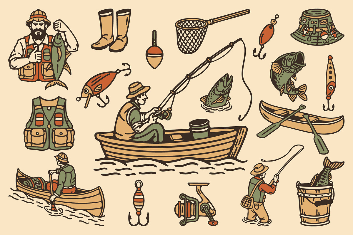 Fishing Illustration, an Illustration by Otto.std (Photo 2 of 7)