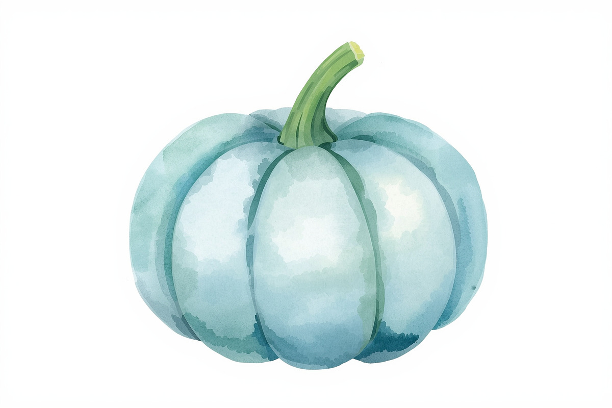 Watercolor Pumpkin Patch Bundle Art, an Illustration by BIPLOB EXPERT (Photo 3 of 13)