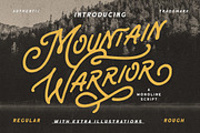 Mountain Warrior - Monoline Script, a Script Font by Letterhend Studio (Thumbnail 1 of 9)