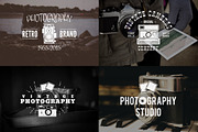 Retro Photography Logo Templates Set, an Object Graphic by JeksonGraphics (Thumbnail 2 of 8)