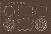 Vector Pattern Brushes Set, a Brush Add-On by LarysaZabrotskaya (Thumbnail 5 of 5)