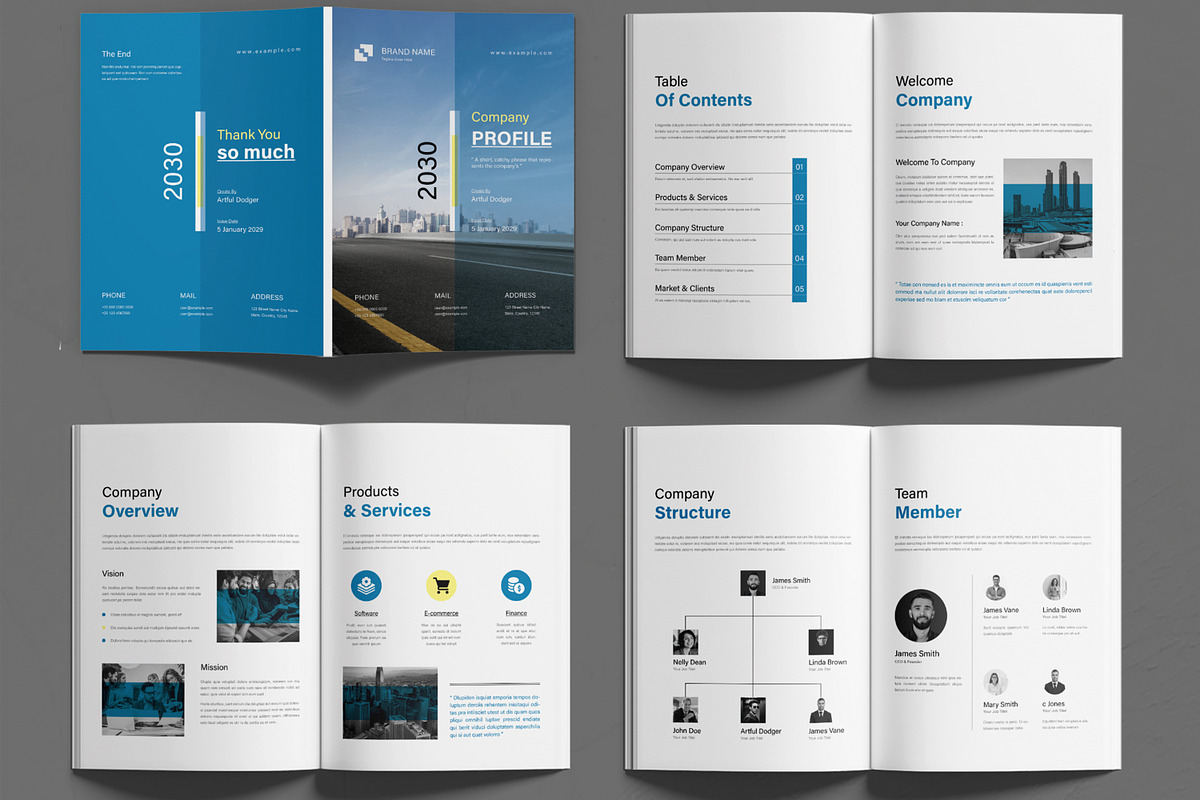Company Profile Brochure Template, a Brochure Template by MightyDesign (Photo 2 of 6)