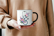 Floral Stethoscope PNG – Medical, an Illustration by iloveTemplate (Thumbnail 2 of 5)