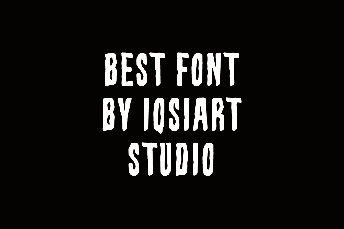 Halloween Juster - Scary Font, a Sans Serif Font by Iqsiart Studio (Photo 3 of 6)