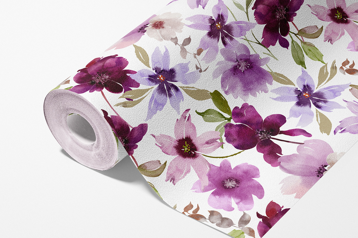 Watercolor Floral Pattern, a Pattern Graphic by PROTEA Watercolor Studio (Photo 7 of 8)