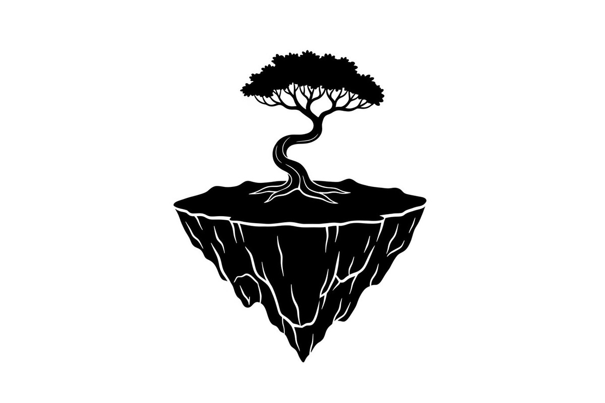 50 Floating Island Bonsai Vector Bun, an Illustration by Designs_River (Photo 10 of 51)