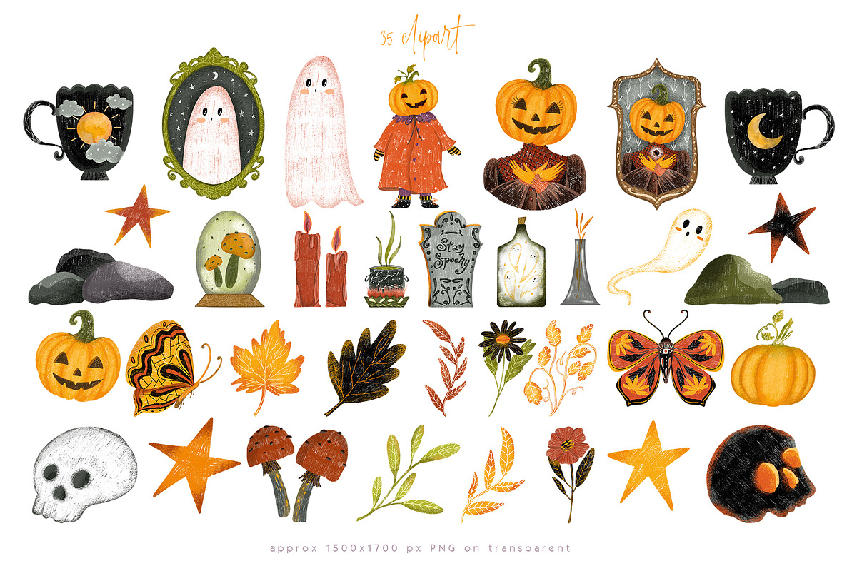 Stay spooky Halloween illustration, a Seasonal Illustration by Yelloo Fish (Photo 5 of 10)