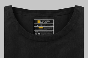 Shirt Label Mockup, a Shirt Mockup by Se٧enStudio