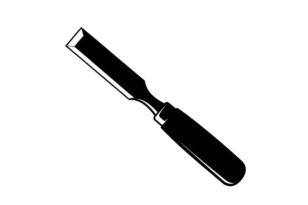 Wood Chisel Tool Silhouette Bundle, a Graphic by Gfx_Store (Photo 5 of 10)