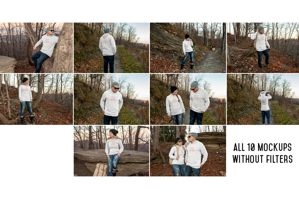 10 Pullover Hoodie Mockups, a Hoody Mockup by ZedProMedia (Photo 5 of 5)