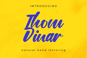 Thom Dinar: Vibrant Handwriting Font