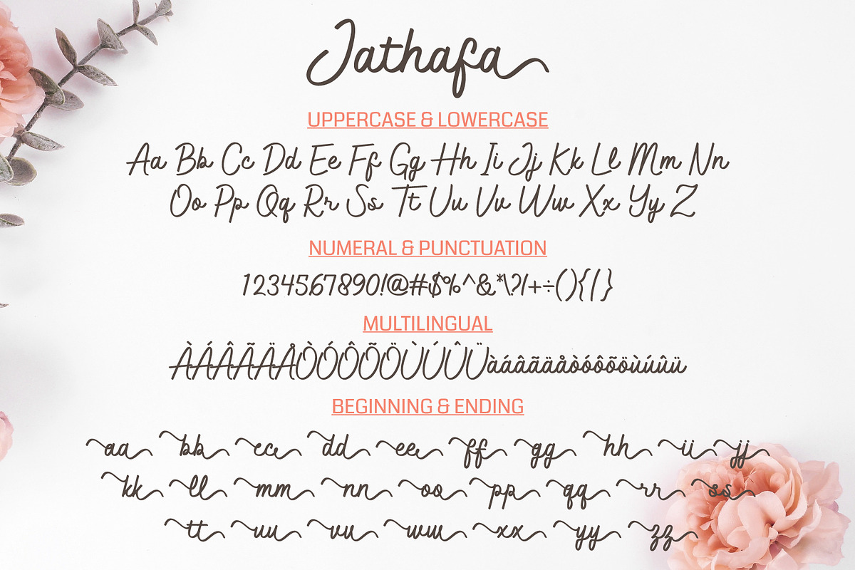 Jathafa | Modern Handwriting Font, a Script Font by JprintStudio (Photo 8 of 8)