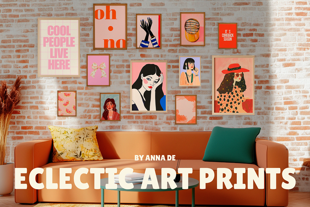 85 Eclectic Art Prints, a Background Graphic by Ann Creative (Photo 12 of 12)