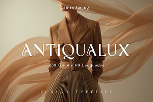 Antiqualux - Luxury Cosmetic Type, a Serif Font by HipFonts