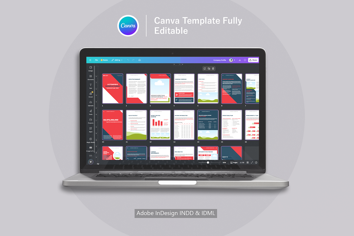 Automobile Business Plan | Canva preview 5