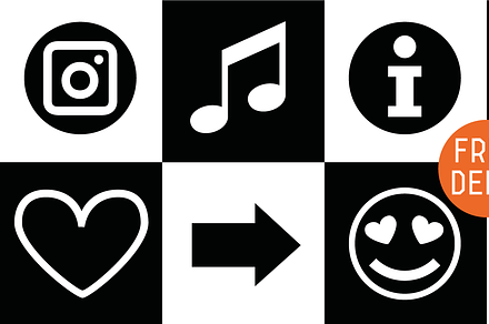 FONT | Icons Dingbats Symbols Set, a Symbol Font by Typo Graphic Design
