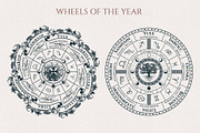 Zodiac Wheel & Wheel of the Year, a Decorative Illustration by KirillsWorkshop (Thumbnail 4 of 9)