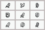 Bird Logo Design Concepts Collection, a Branding & Logo Template by Vectorium Studio (Thumbnail 2 of 2)