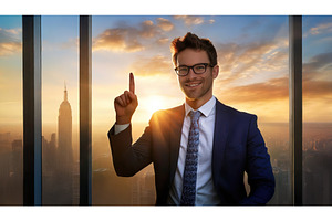 Confident businessman in a suit, a Person Photo by Igor Tichonow