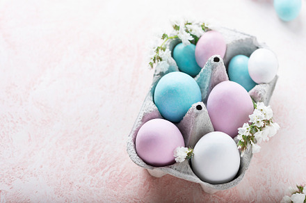 Easter eggs and flower, a Holiday Photo by oxana.denezhkina