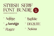 Stylish Serif - 6 Font Bundle, a Serif Font by Brand Earth (Thumbnail 2 of 8)