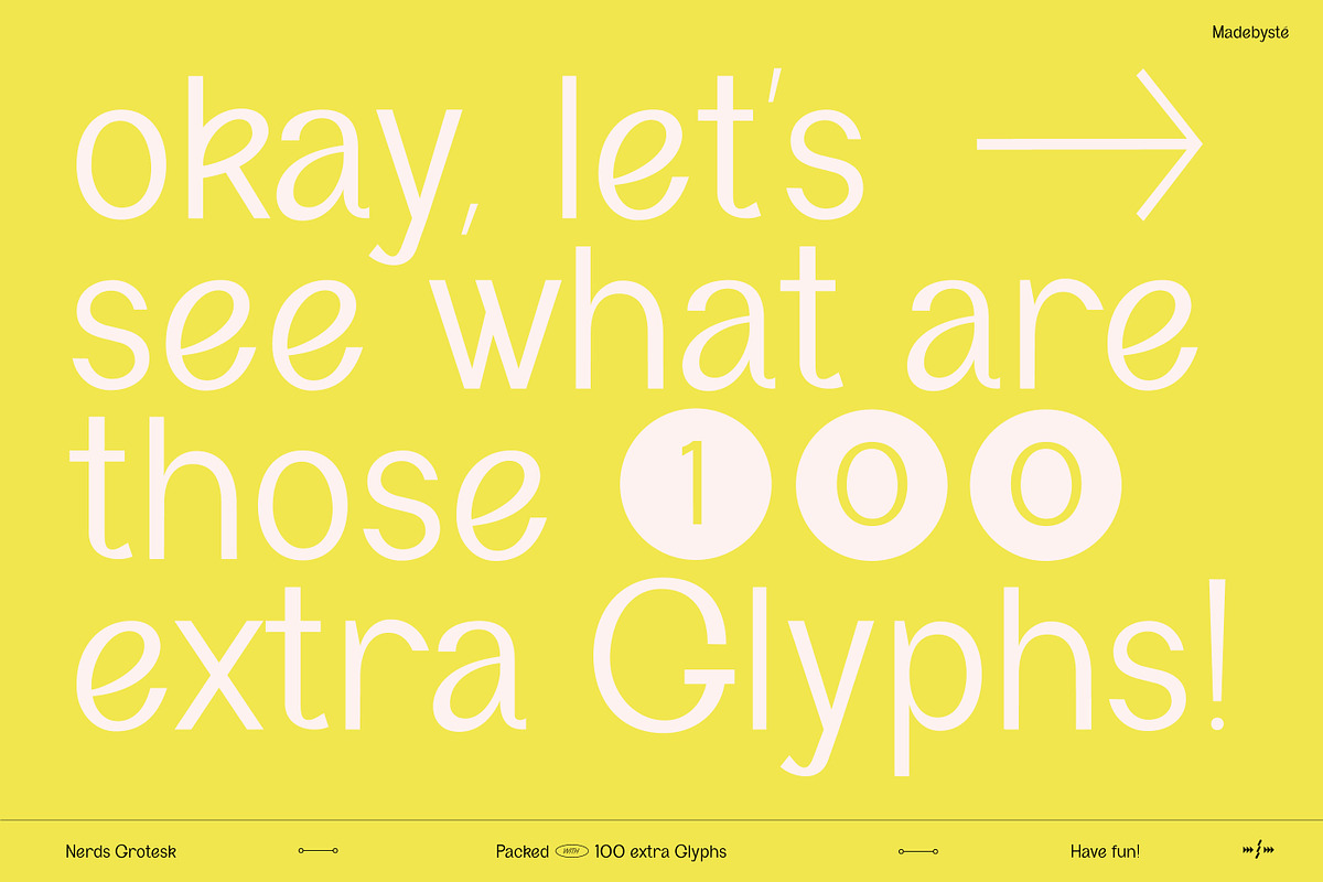 Nerds Grotesk, a Sans Serif Font by Madebysté. (Photo 6 of 13)