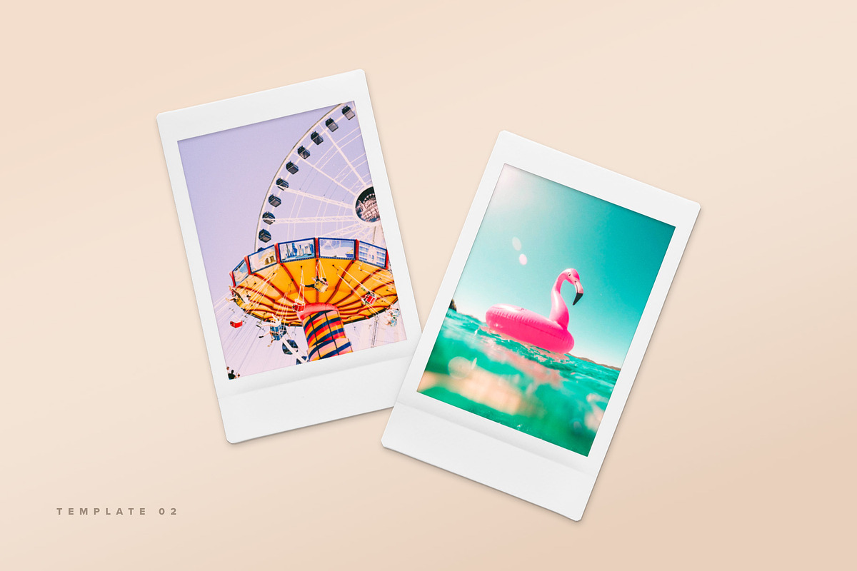 Instant Photo Snapshot Mockups, a Mask Mockup by Creative Veila (Photo 5 of 9)