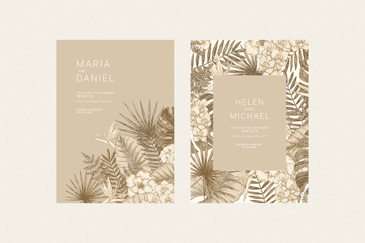 Tropical florals collection, an Illustration by adehoidar (Photo 5 of 10)