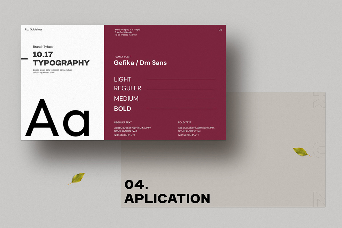 Brand Guideline PowerPoint, a Presentation Template by Dream-Lab (Photo 7 of 12)