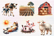 Farm Yard Animals, Clipart, an Illustration by CreationArt (Thumbnail 5 of 6)