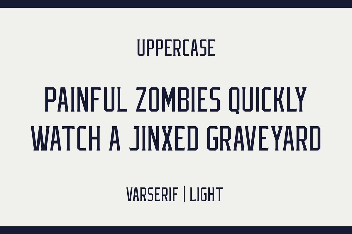 Varserif Font Family, a Serif Font by Alphabet Agency (Photo 10 of 16)