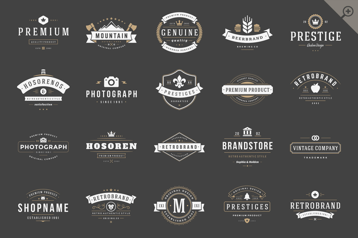 420 Vintage logotypes and badges, a Branding & Logo Template by Vasya Kobelev (Photo 4 of 5)