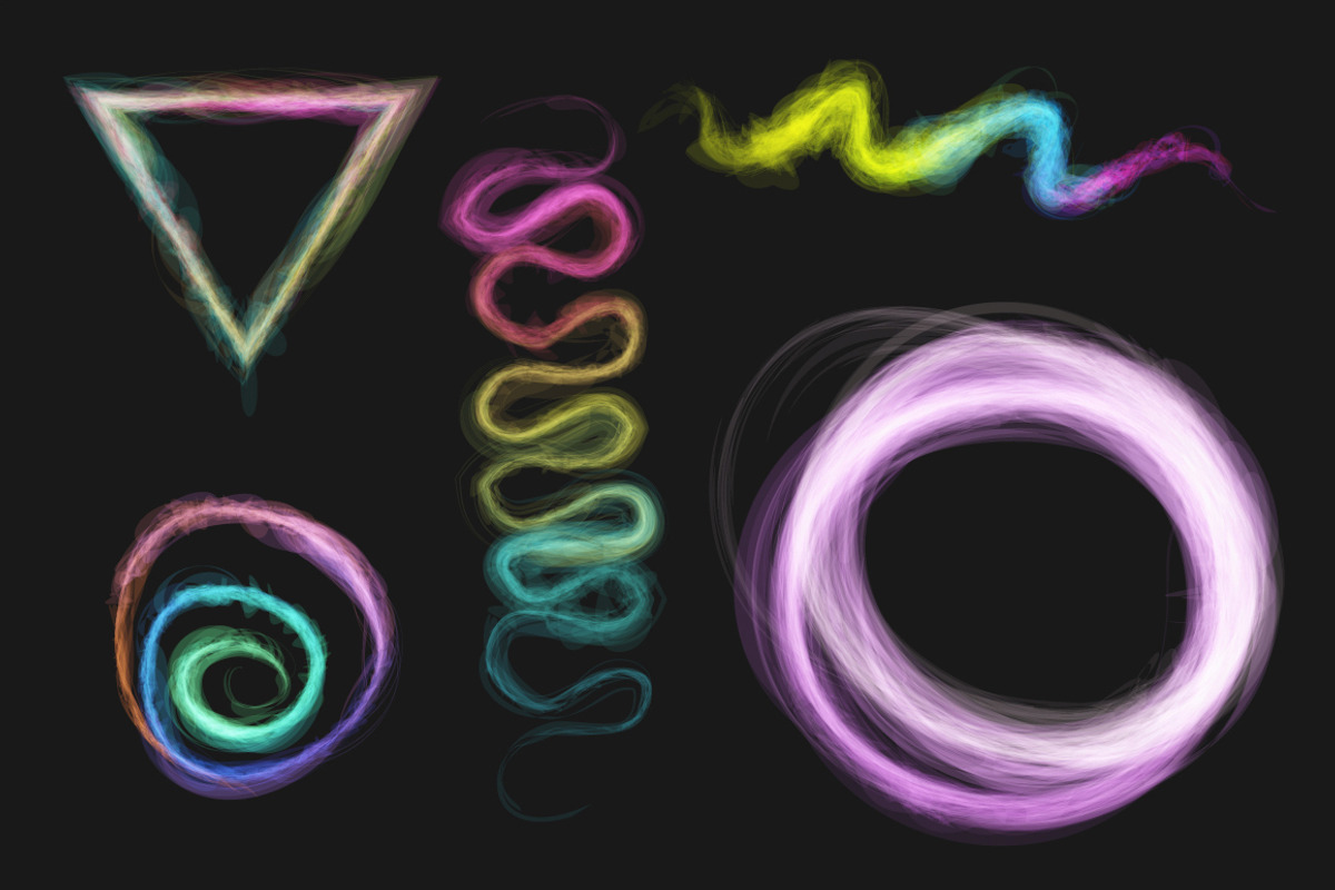 Illustrator Glow Brush Set preview 5