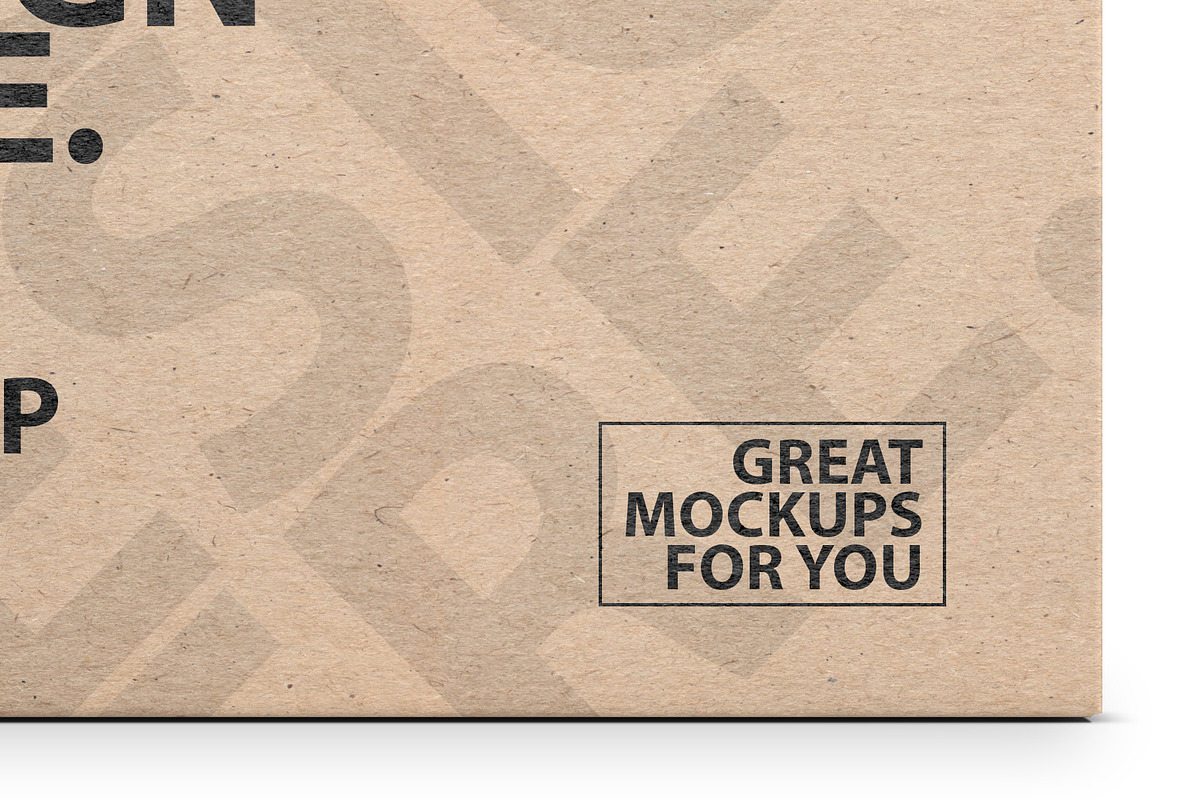 Kraft Box with Handle Mockup, a Packaging Mockup by GreatFruit (Photo 6 of 7)