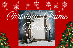 Christmas Frame Mockup