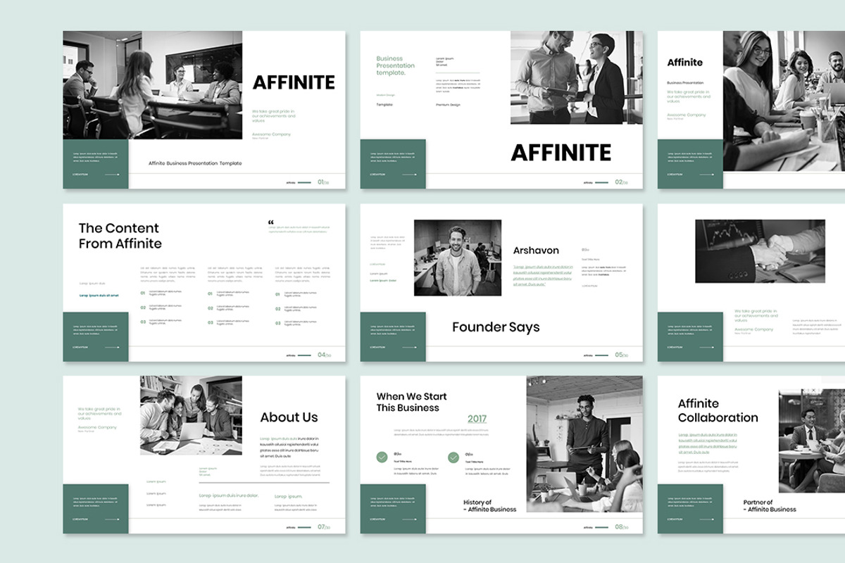 Affinite Presentation Template, a Presentation Template by Analogous Temp (Photo 2 of 5)
