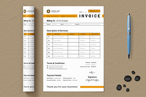 Invoice Template Layout, a Stationery Template by ContestDesign