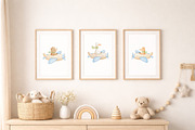 Watercolor Animal Airplane Clipart, an Animal Illustration by ElenaPlatovaArt (Thumbnail 2 of 12)