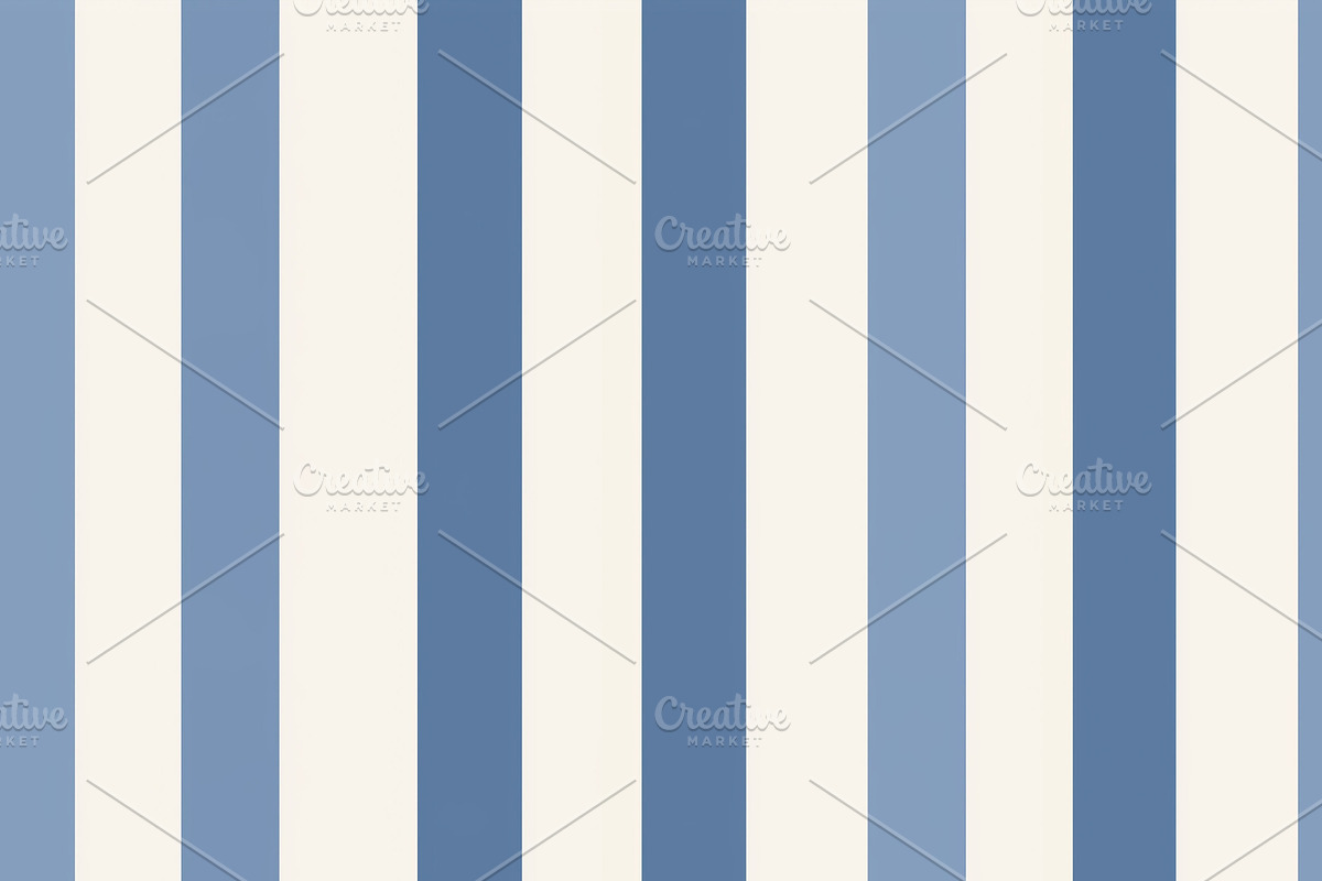 Seamless pattern, blue and white vertical stripes pattern creati, a Pattern Graphic by Studio ANNA