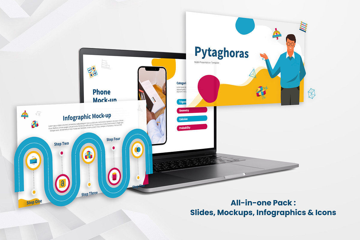 Math Slides Template, a Presentation Template by Flat Icons