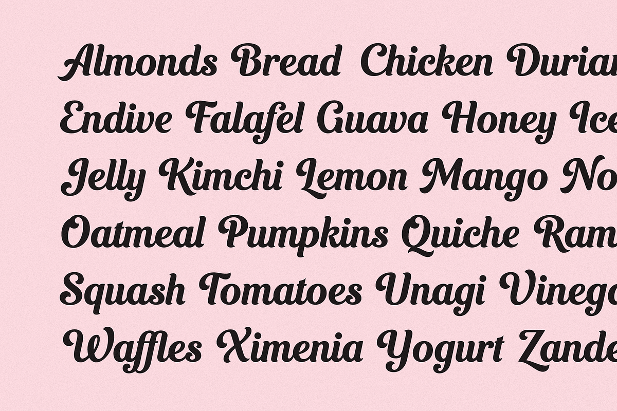 Beanco Font, a Script Font by Digitype Studio (Photo 3 of 10)