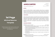 ATS Resume Template / Career CV, a Resume Template by Anjum Ilyas (Thumbnail 2 of 7)