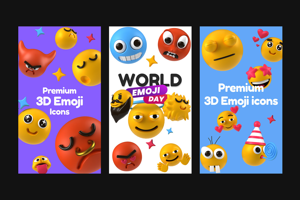 3D Emoji Icons, an Emoji Icon by Vectors Market (Photo 8 of 10)