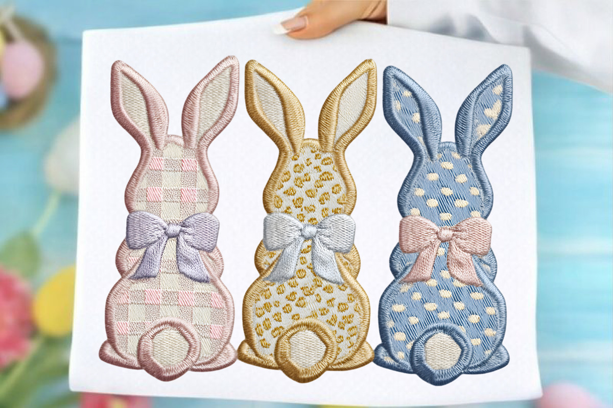 Patchwork Easter Png Yarn Easter Bun, an Illustration by SinaCreation (Photo 1 of 7)