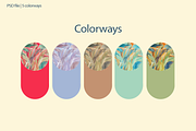 jardin fluide, a Pattern Graphic by rumacorakstudio (Thumbnail 2 of 6)