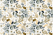 Colorless Flowers Watercolor Pattern, a Pattern Graphic by Webvilla Studio (Thumbnail 7 of 7)
