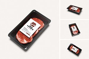 Meat Packaging Mockup, a Product Mockup by swsi-studio