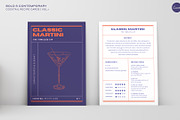 Cocktail Recipe Cards Template, a Marketing Template by Va Bene Studio (Thumbnail 5 of 10)